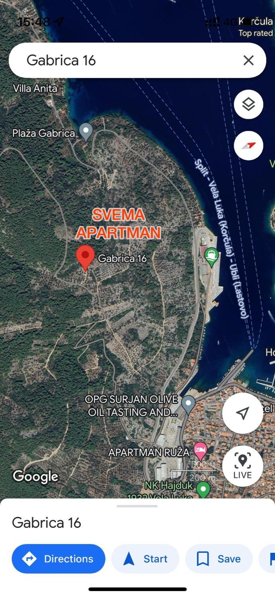 Svema Apartman Vela Luka Exteriör bild